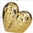 Ceramic heart-shaped decorative sculpture