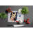 Chevy Boston Terrier Glass Cutting Board