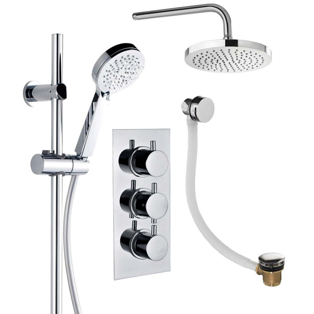 Windmill Thermostatic Triple Outlet Concealed Valve Pack