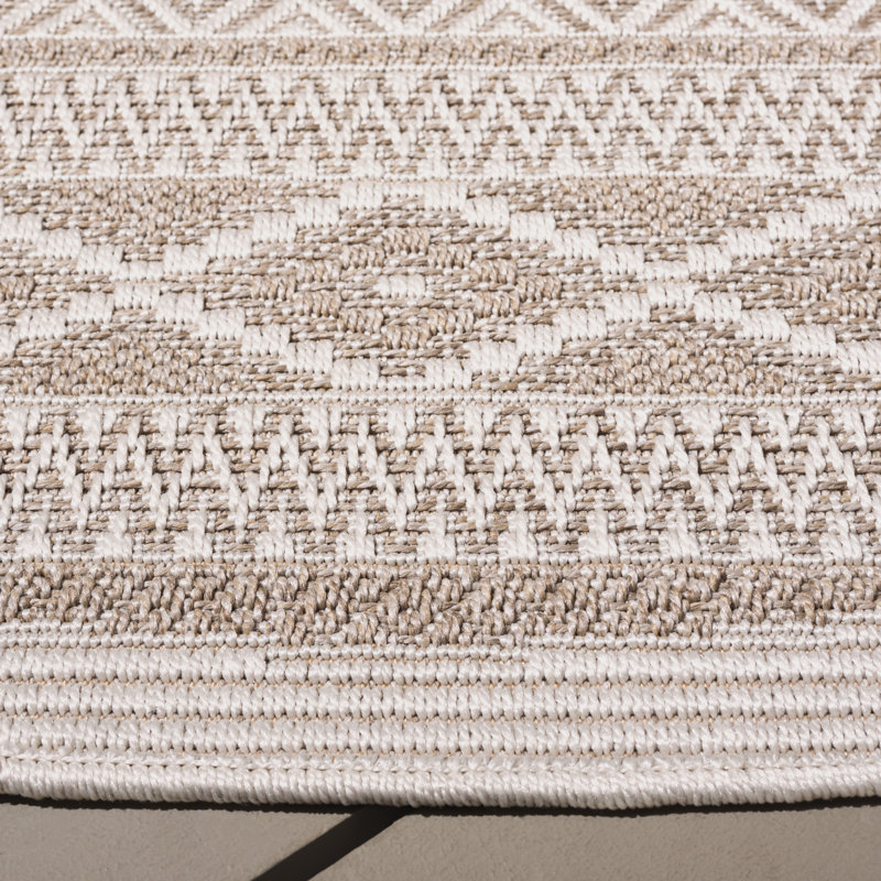 Wrayanne Wicker Performance Southwestern Rug, Round 6'7"