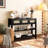 43.3" Sofa/Console Table - With 3 Top Drawers And 2 Open Shelves, Farmhouse Style-179112222