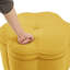 Poufs de rangement en velours, forme de fleur moderne, compact pour la maison
