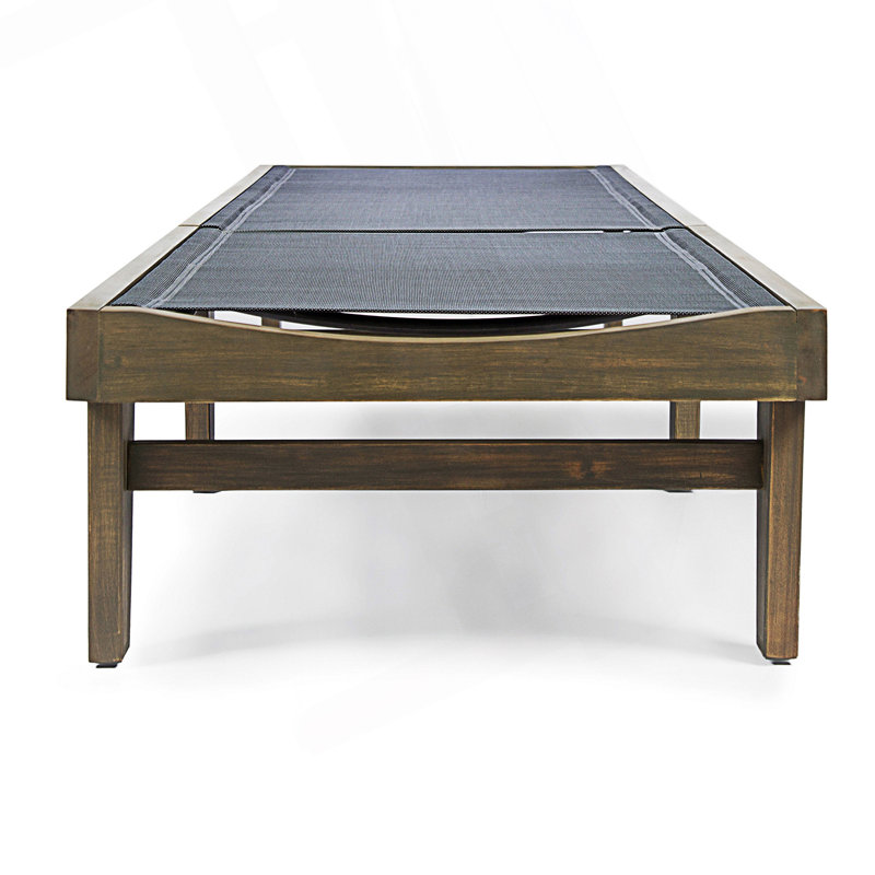 Chaise Lounge, Brown, Dark Gray