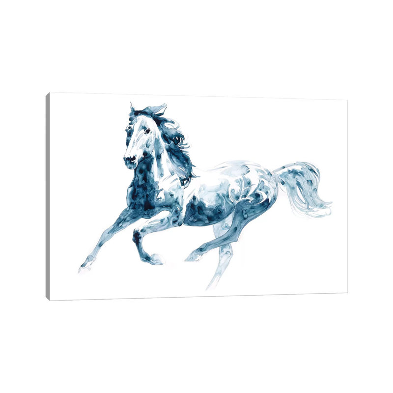 Sapphire Gallop II 1 Piece Wrapped Canvas Wall Art, 101.6 cm H x 66.04 cm W