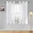 2 Panels White Sheer Curtains for Living Room Linen Look Voile Drapes Grommet Window Curtain Panel-558426201