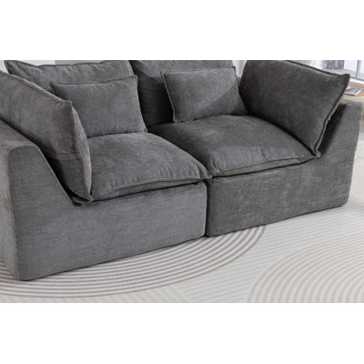 Canapé modulaire surdimensionné de 74,8 po de large avec canapé modulaire True Relax Comfy