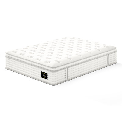 Matelas pour grand lit de 14 po, mousse à mémoire de forme et ressorts ensachés, fibre de verre, ressorts ensachés individuellement pour un repos paisible, nuits de livraison non perturbées, livraison