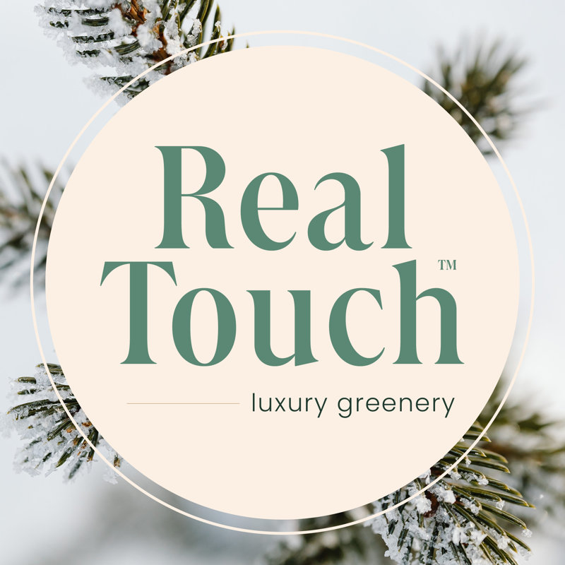 Real Touch Pre-Lit Cumberland Pine Artificial Christmas Tree - Warm White LED, 6.5'