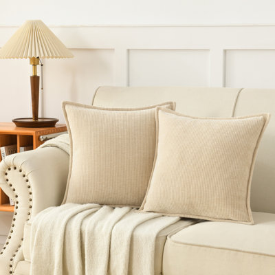 Housse de coussin en chenille