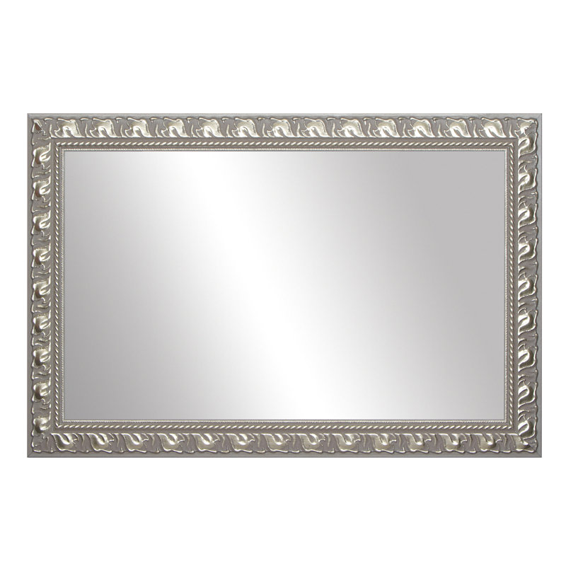 Hillsborough Wood Framed with Safety Backing Ideal for Bathroom / Vanity Mirror, Gold, 32" x 32"