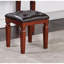 Meuble-lavabo et tabouret de couleur cerise - tiroirs de rangement, design élégant, coussin de siège, siège en bois d'hévéa avec placage élégant, placage de peuplier,