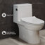Toilette allongée à gauche une pièce Daxton 1,28 gpf