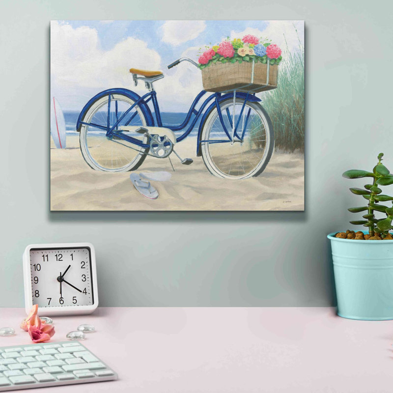 «Beach Time II» par James Wiens, art mural sur toile, H 12 po x l 16 po x P 0,75 po