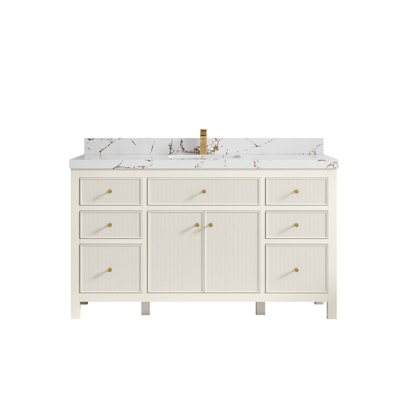Sonoma X P 22 po De salle de bain simple en albâtre Quartz, Brun Viola, Matte Black