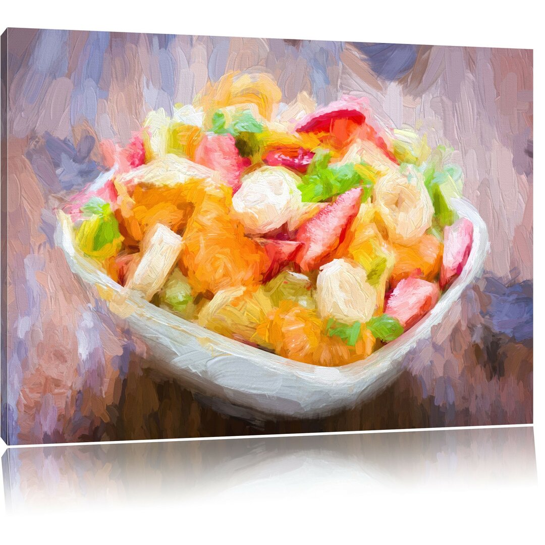 Leinwandbild Obstsalat