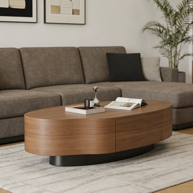 Table basse de salon Modern Creativité, H 12,99 po x L 39,37 po x l 19,68 po