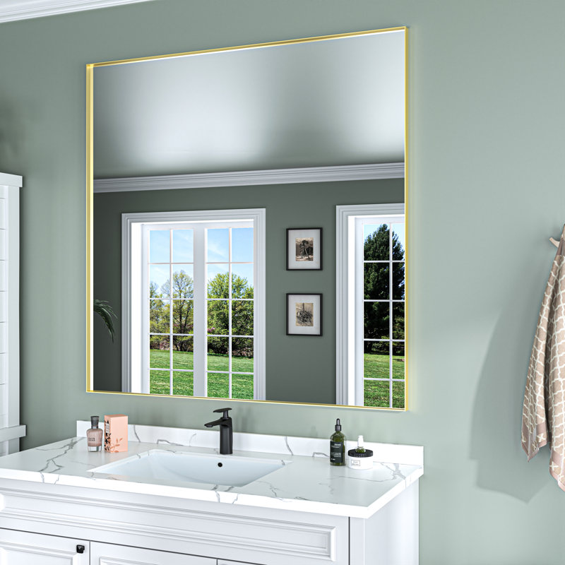 Miroir mural Earsell, 24 po x 36 po, Noir