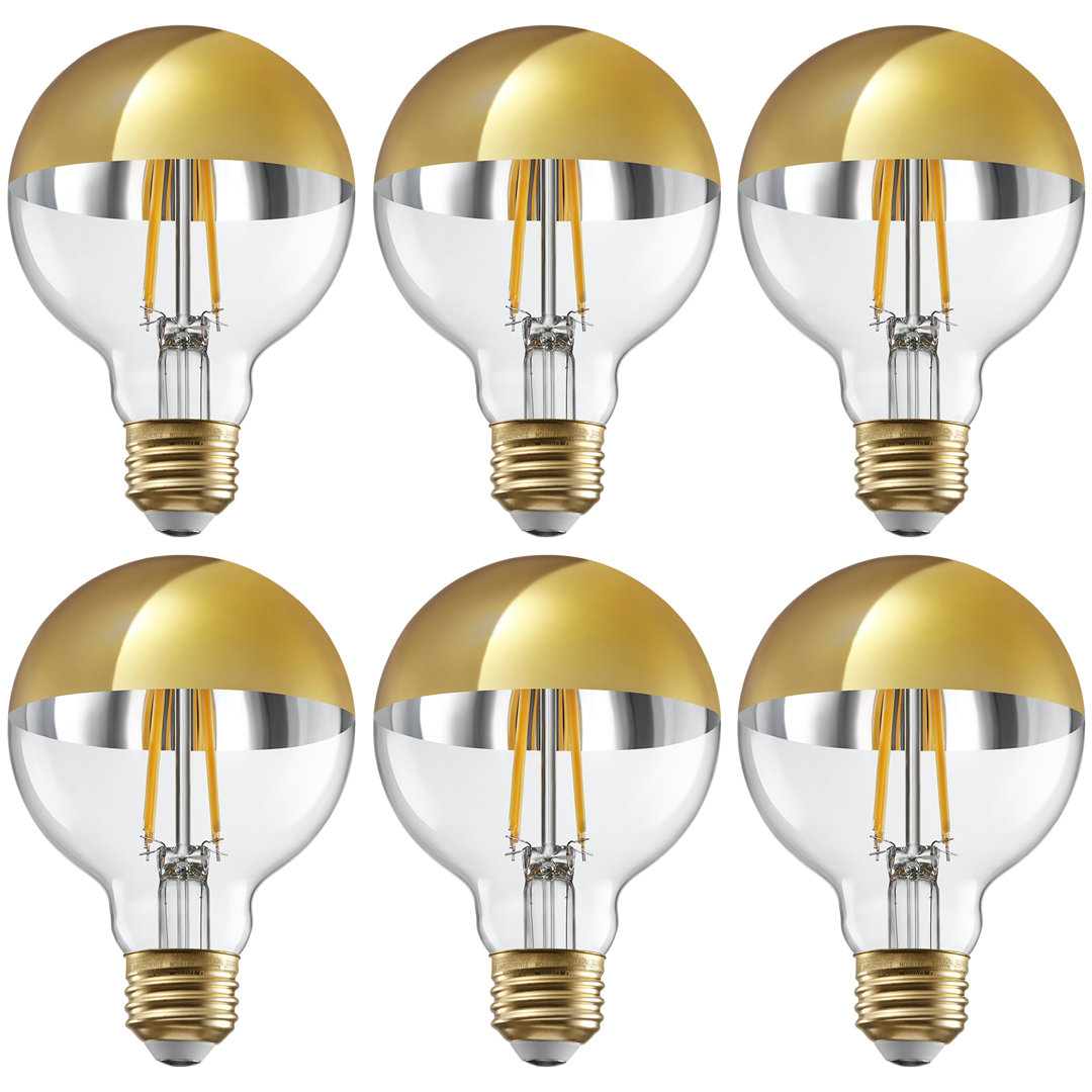 75 Watt Equivalent G25 E26/Medium (Standard) Dimmable 3000K LED Bulb (Set of 6) TORCHSTAR