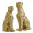 Resin Leopard Decorative Gold Sculpture Set