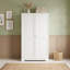 Armoire de rangement autoportante avec tiroirs à rangements multiples et tablettes réglables-1584060903