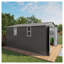 Grande remise de jardin en métal 10 x 12 pi avec portes et fenêtres doubles - Édifice de rangement extérieur imperméable pour la cour, le patio et la pelouse