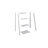 Solid Wood Split 3 Shelf Ladder-917706571