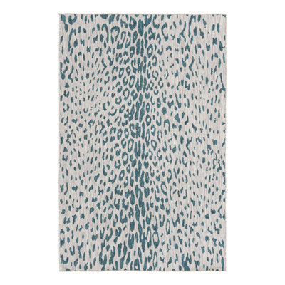Teal Samburu Indoor/Outdoor Safari Rug
