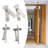 5.11" H x 0.98" W Spring Pair Door Hinges