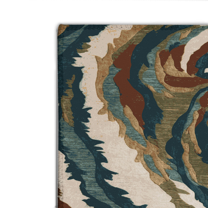 Tapis intérieur et extérieur noir Nature, Rectangulaire 2 pi x 3 pi