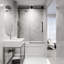 Elan Hart 56-60" W x 66" H Sliding Frameless Tub Door with 3/8" Clear Glass-67984883