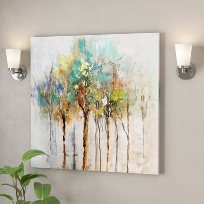 « Color Me Trees » - Peinture sur toile tendue