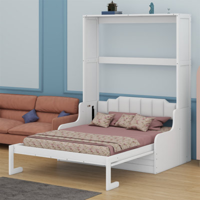 Lit escamotable mural Murphy avec coussin