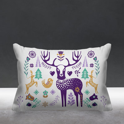 Outdoor Reversible Throw Pillow