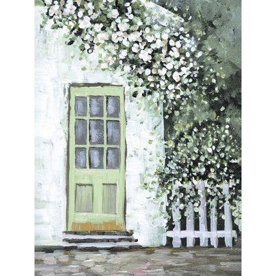 " Floral Sage Door "