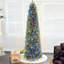 Artificial Slim Christmas Tree Multi-Color LED Lights Dual Color Remote Control-104874291