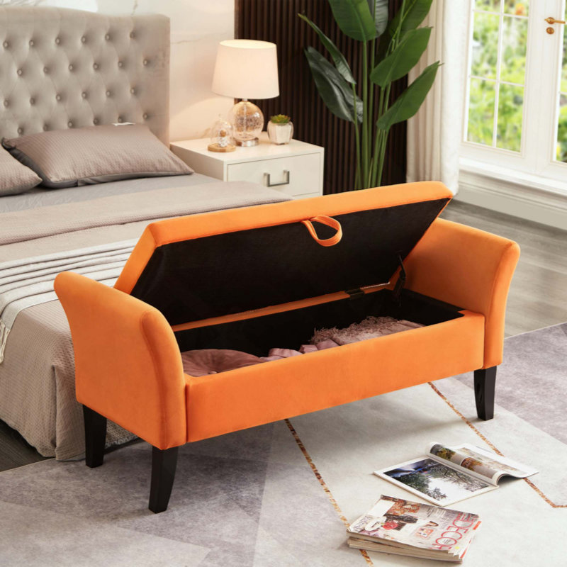 Banc rembourré Encinal, Orange