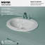 Lavabo de salle de bain ovale en porcelaine vitrifiée de 21 po Karran Valera