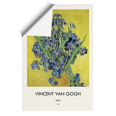 Iris Flowers in a Vase by Vincent Van Gogh - 1 Piece Painting