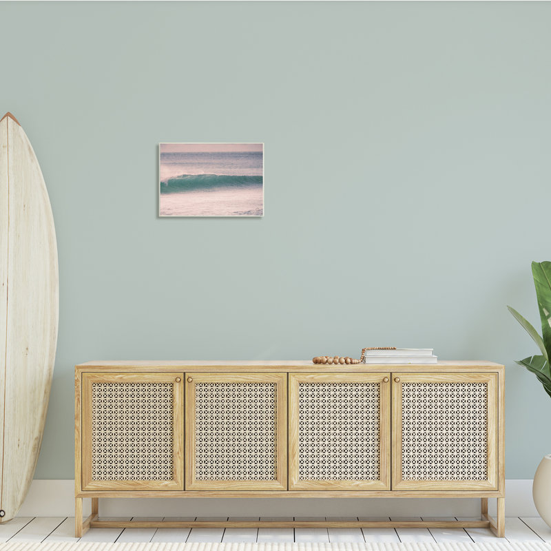 Art mural sur toile tendue surdimensionné, marée tropicale, océan tropical, par Nathan Larson, H 13 po x l 19 po x P 0,5 po