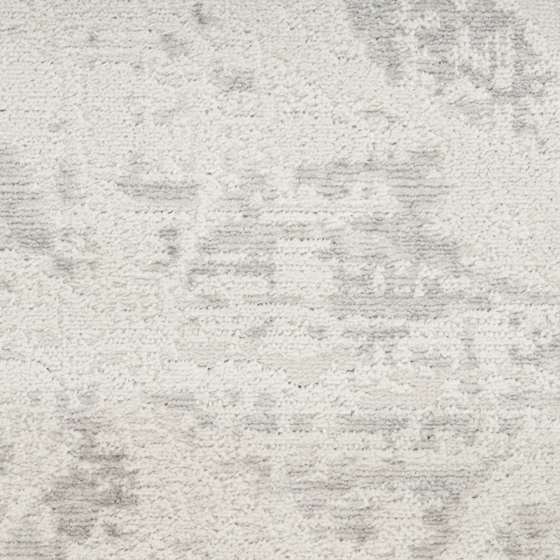 Calvin Klein Captivating 7'10" x 9'10" Cream Grey Modern Indoor Rug, Rectangle 5'3" x 7'3"