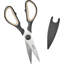 Tovolo Elements Kitchen Shears with Magnetic Sheath for All-Purpose Prep, Sangria and Charcoal-138012198