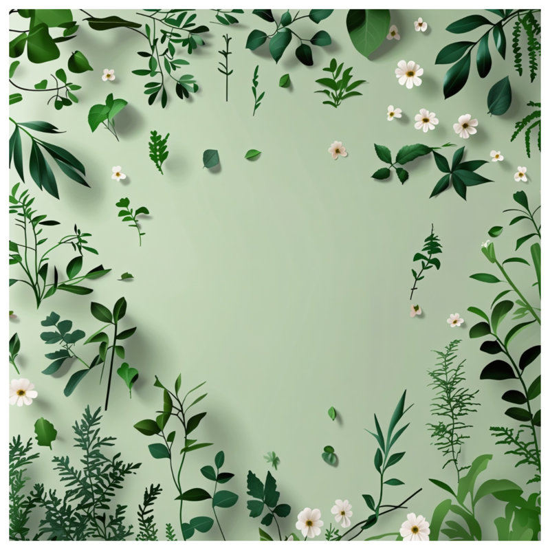 Décoration de salle de bain Greenery, L 24 po x L 17 po