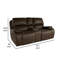 Causeuse inclinable à accoudoirs coussinés de 78,7 po Talo-131080175