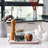 Guein Rectangle Natural Marble Tray,ROSSO NORVEGIAN