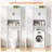 Freestanding 65"H Over Toilet Storage Cabinet with Adjustable Shelf and Barn Doors for Bathroom-649975742