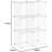 Basics 6 Storage Shelves With 6 Cube Wire Grid, Stackable Cubes-113543060