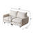 2-Seat Modular Sectional Sofa