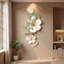 Creamy Sandstone Floral Wall Art With Hydroponic Planter – Entryway Decor-1838989014