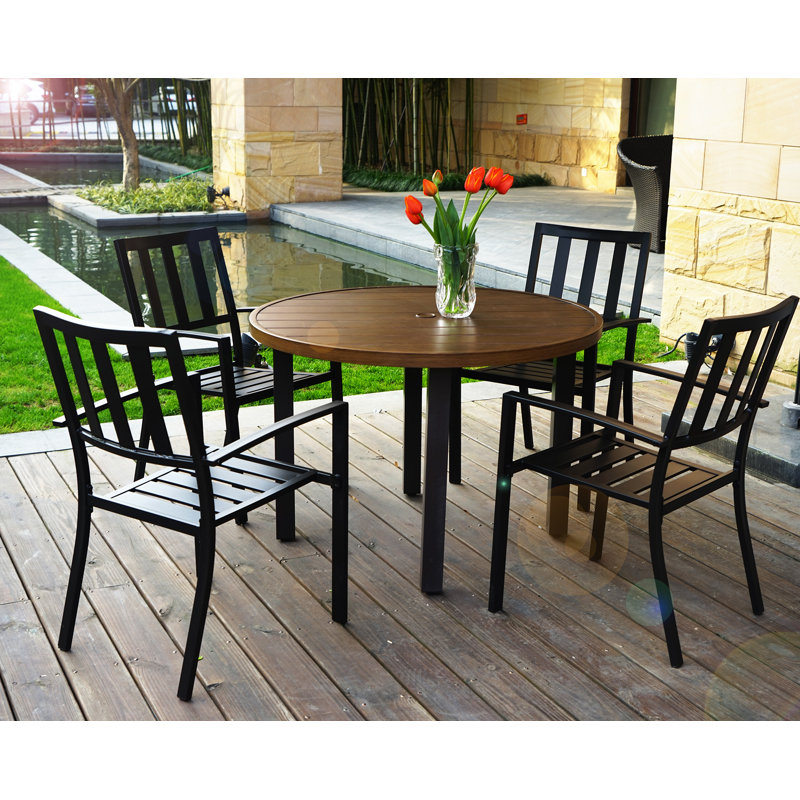 Chaise de patio empilable Sulgrave