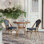 Ensemble bistro commercial avec table et chaises Rylan